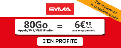 Forfait Syma 80Go