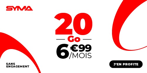 Forfait Syma Mobile 20Go