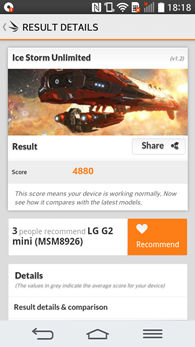 LG G2 Mini : 3Dmark