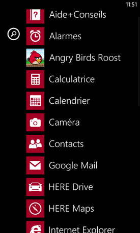 Nokia Lumia 520 : apps