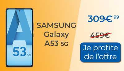 Le Samsung Galaxy A53 est moins cher chez Rakuten