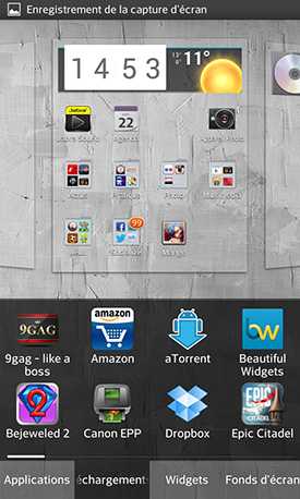 LG Optimus G : menus