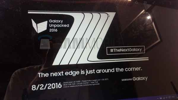 Samsung Galaxy Note 7 : la date du prochain Unpacked vient de filtrer