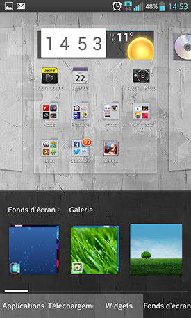 LG Optimus G : homescreen