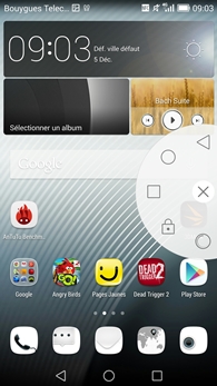 Huawei Ascend Mate 7 : menu flottant