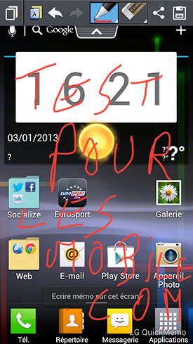 LG Optimus L9 : Quick Memo