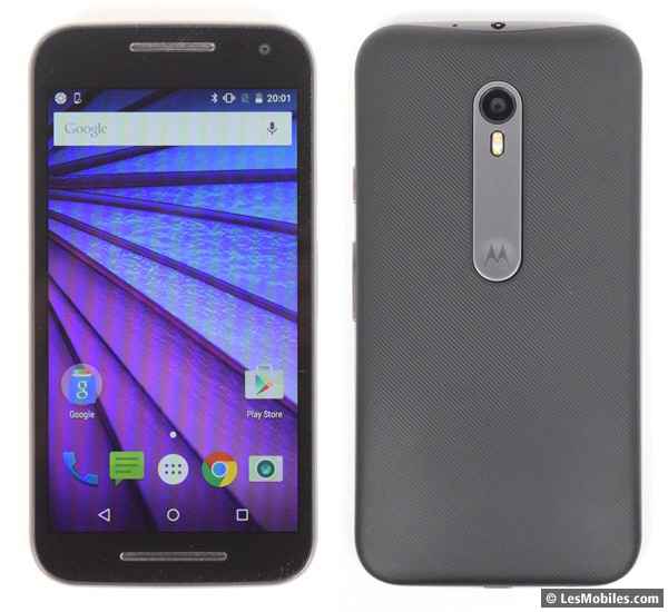 Motorola Moto G (3e Gen.) : avant / arrière