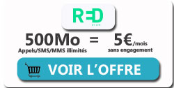 promo forfait RED 500Mo