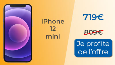 iPhone 12 mini mauve à 719? chez RED by SFR