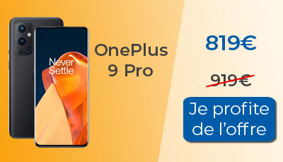 100? de remise sur le OnePlus 9 Pro