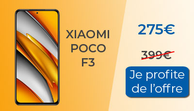 Le POCO F3 est en promotion chez Rakuten