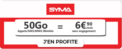 Forfait Syma 50Go à 6.99?