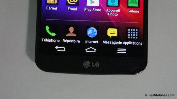 LG G Flex : touches tactiles