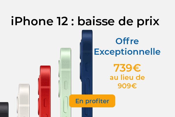 L'iPhone 12 à 739€ grâce à une promotion exceptionnelle chez Rakuten