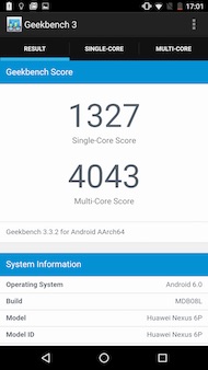 Huawei Nexus 6P performances