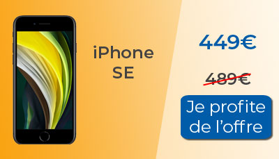 iPhone SE à 449? au lieu de 489? chez Boulanger