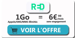 forfait RED 1Go 6.99 euros