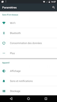 Google Nexus 6 Interface