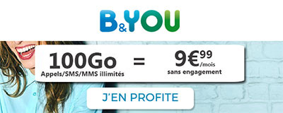 Forfait B&You 100Go en promo à 9.99?