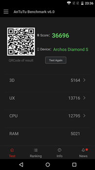 Archos Diamond S : AnTuTu