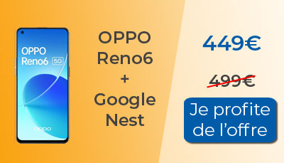 L'Oppo Reno6 est en promo chez Boulanger