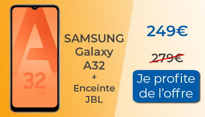 Samsung Galaxy A32 en promotion chez Boulanger