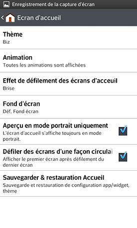 LG Optimus G : écran d'accueil