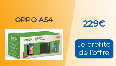 L'Oppo A54 + accessoires à 229? chez Boulanger