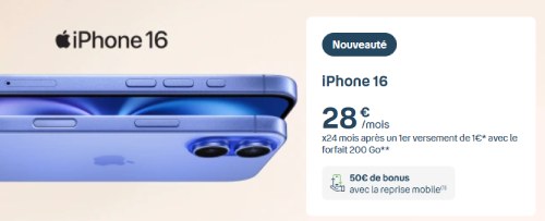 iphone 16 CTA bouygues Telecom