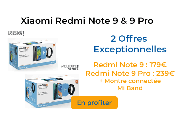 Le prix de la série Xiaomi Redmi Note 9 est en chute libre chez Boulanger