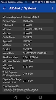 Huawei Mate 8 performances