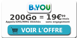 Forfait 200 Go B&You