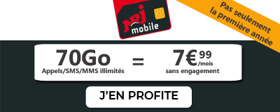 promo 70Gop NRJ Mobile