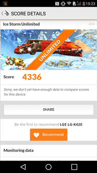 LG K10 : 3DMark