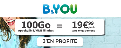 Forfait B&You 100 Go à 19.99?