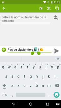 Archos 55 Cobalt Plus : clavier