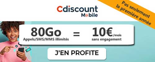 forfait 80Go Cdiscount