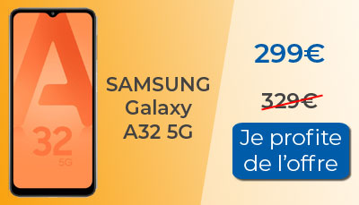 Promotion sur le Samsung Galaxy A32 5G