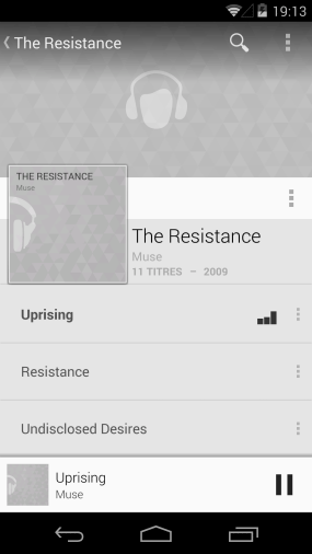 Play Musique sur Nexus 5