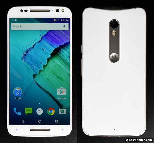 Motorola Moto X Style : avant / arrière