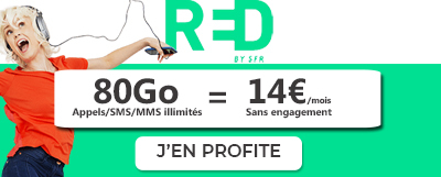 Forfait RED 80 Go à 14?