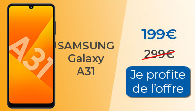 Promo : Samsung Galaxy A31 à 199?