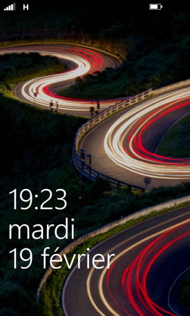 Nokia Lumia 620 lockscreen