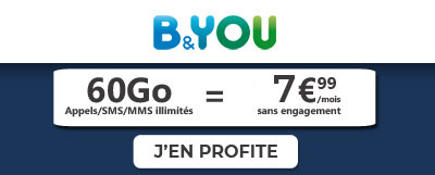 Forfait B&You 60Go à 7.99? seulement