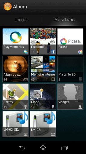 Sony Xperia M : lecture multimédia