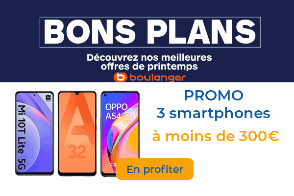 3 smartphones en promotion à moins de 300€