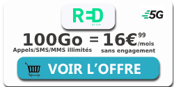 forfait RED 10Go de 5G