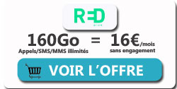 promo forfait RED 160Go