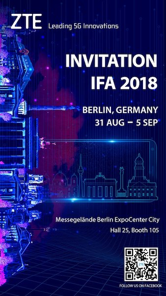 ZTE annonce sa présence au salon IFA de Berlin