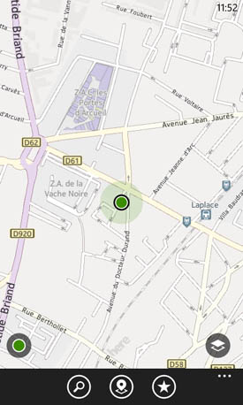 Nokia Lumia 520 : maps